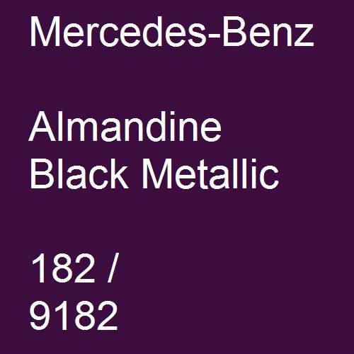 Mercedes-Benz, Almandine Black Metallic, 182 / 9182.